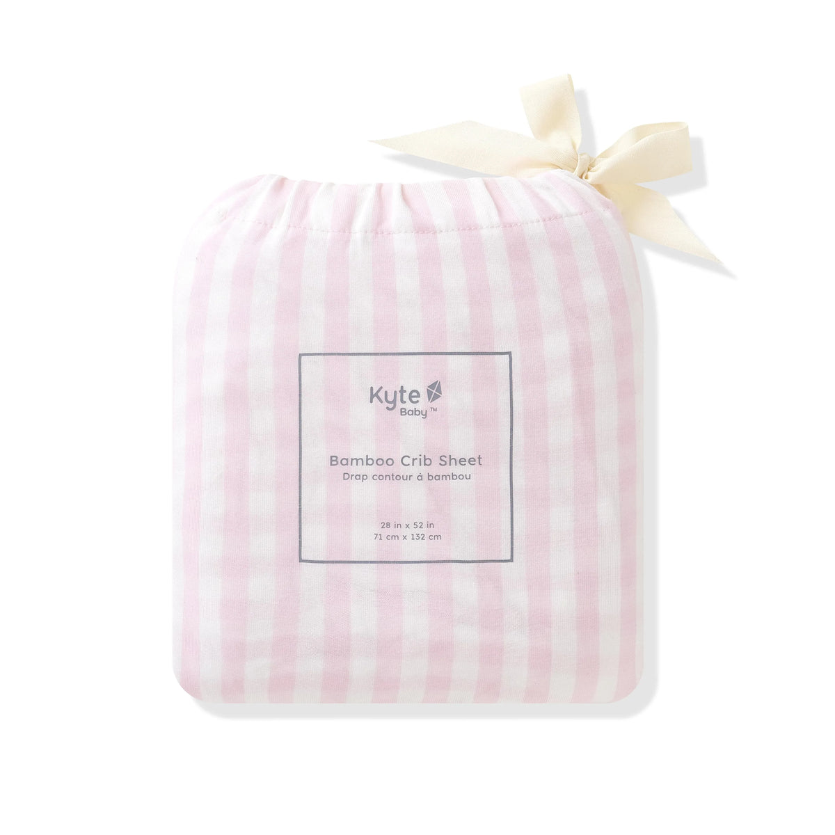 Crib Sheet in Small Sakura Stripe