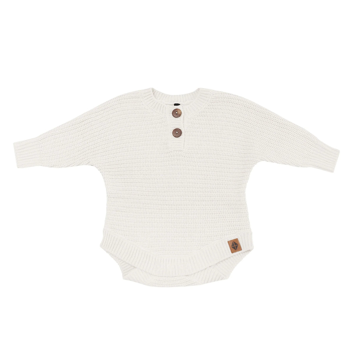 Chunky Knit Romper in Oat