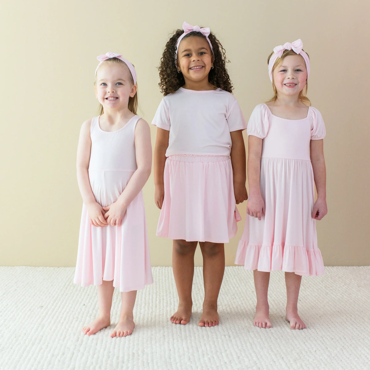 Puff Sleeve Twirl Dress in Sakura