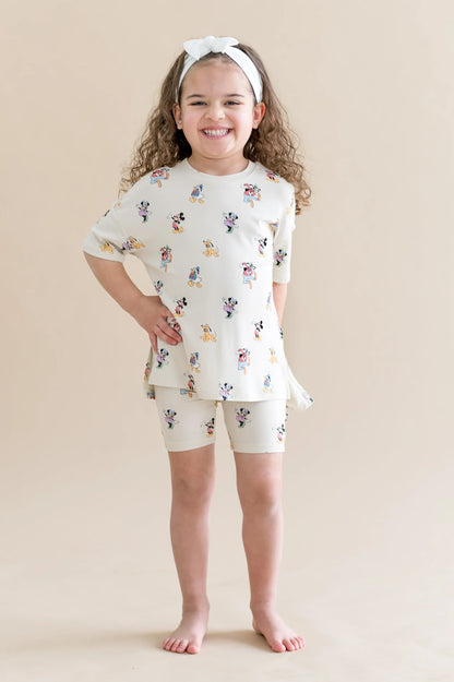 Toddler Biker Short Set in Mickey Mouse and Friends