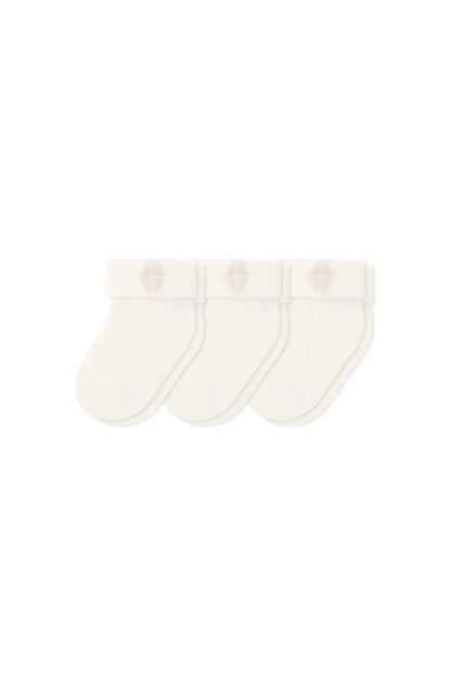 Baby 3-Pack Socks in Cloud