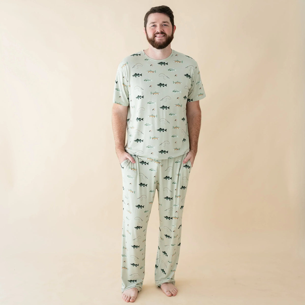 Men's Lounge Pants in Fishing
