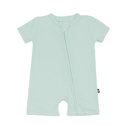 Zippered Shortall Romper in Sage
