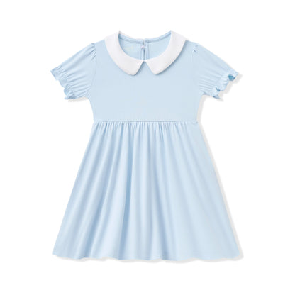 Peter Pan Collar Dress in Breeze