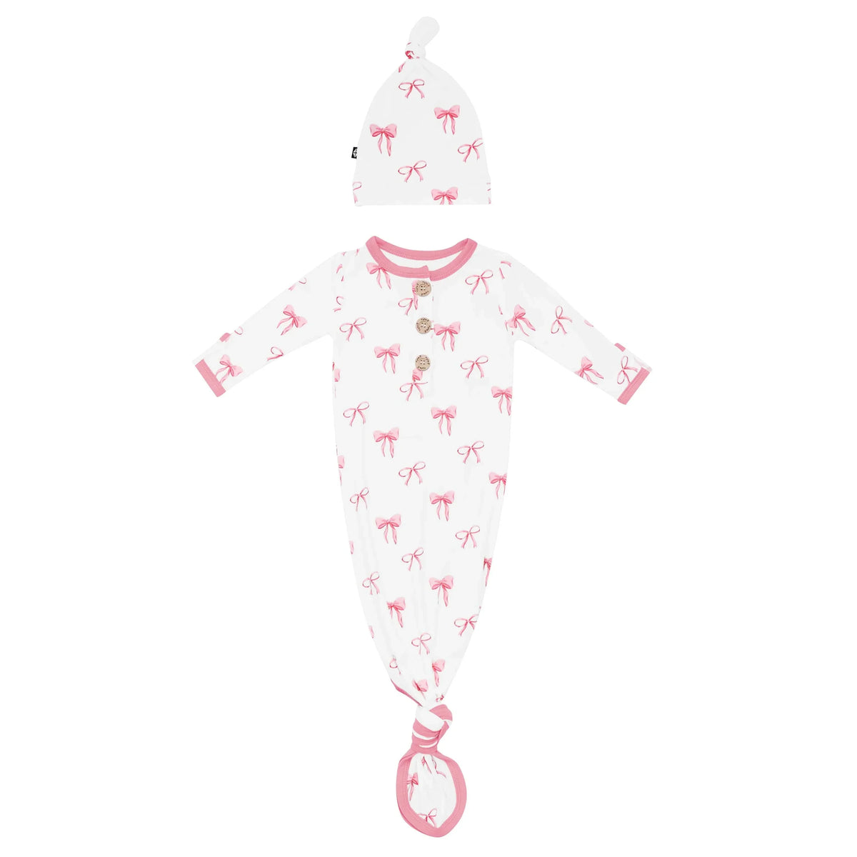 Knotted Gown with Hat Set in Bow