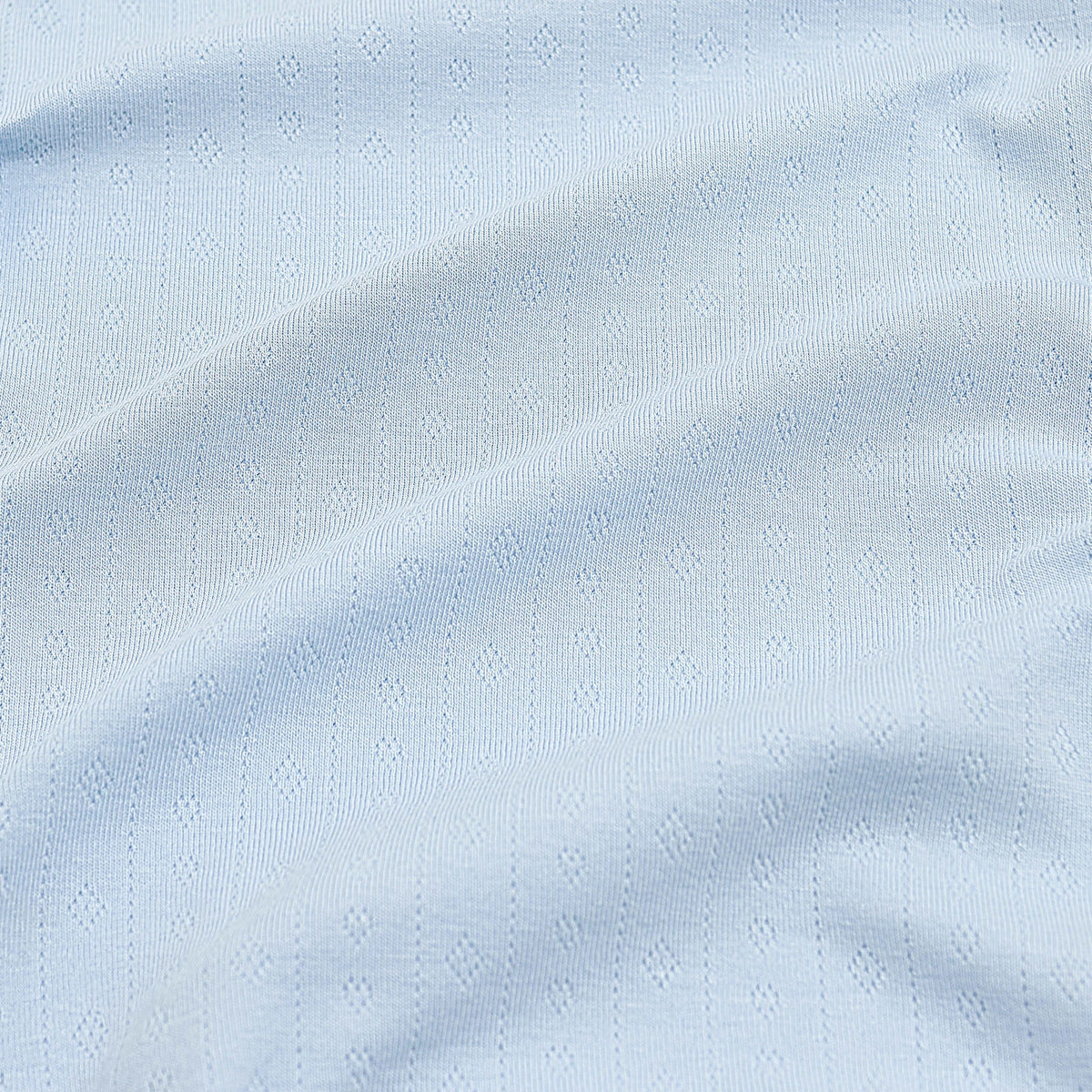 Pointelle Short Sleeve Set in Breeze