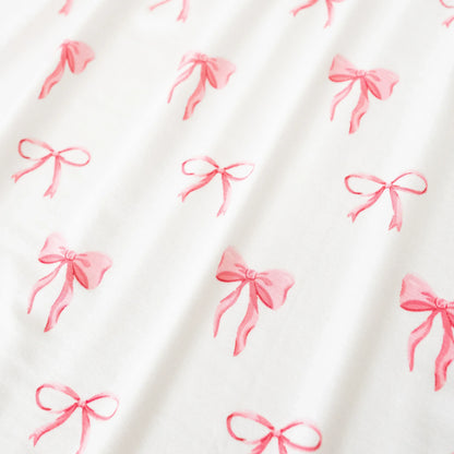 Zippered Footie in Bow