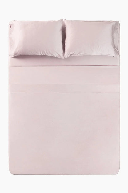 Bamboo Sateen Sheet Set in Rose Quartz