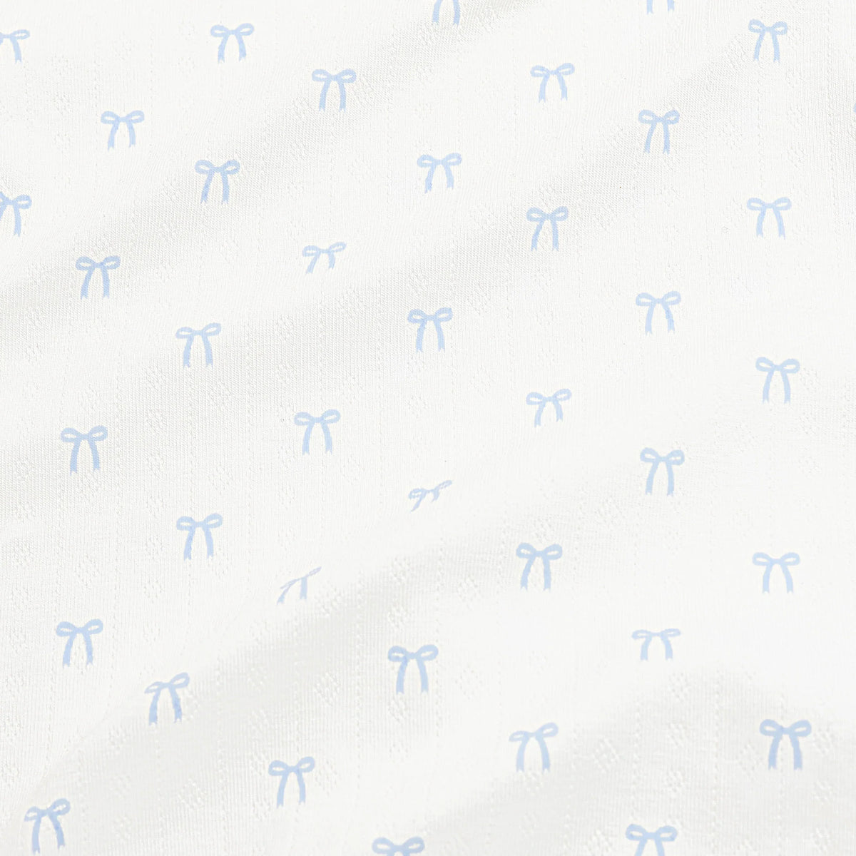 Pointelle Kimono Bodysuit in Sweet Blue Bow