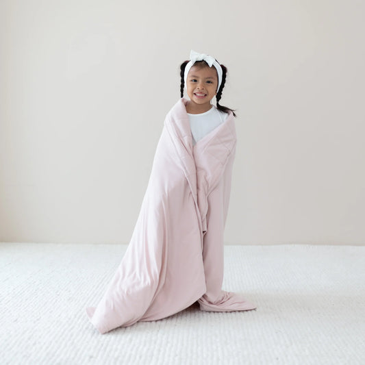Youth Blanket in Blush 2.5